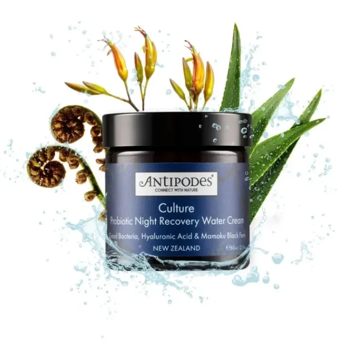 Antipodes Culture                Gel Crème de Nuit Réparateur aux probiotiques
