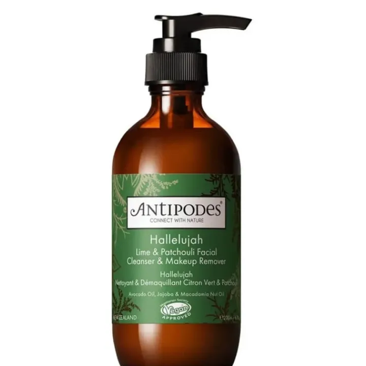 Antipodes Hallelujah                Nettoyant & Démaquillant Citron Vert et Patchouli
