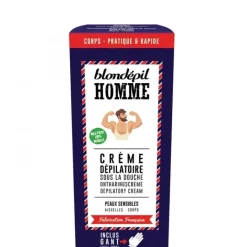 Homme Blondépil Homme                Crème Dépilatoire Sous la Douche - Peaux Sensibles Aisselles - Corps