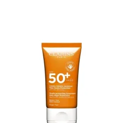 CLARINS Crème Solaire Jeunesse Très Haute Protection Visage SPF50+                Anti-Rides, Anti-Tâches