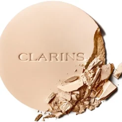 CLARINS Ever Matte Compact Powder                Poudre Compacte Matifiante Infusée Au Lait De Pêcher