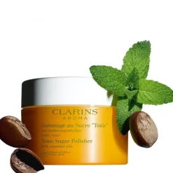 CLARINS Gommage au Sucre "Tonic"                Aux Huiles Essentielles - 99% d’Origine Naturelle