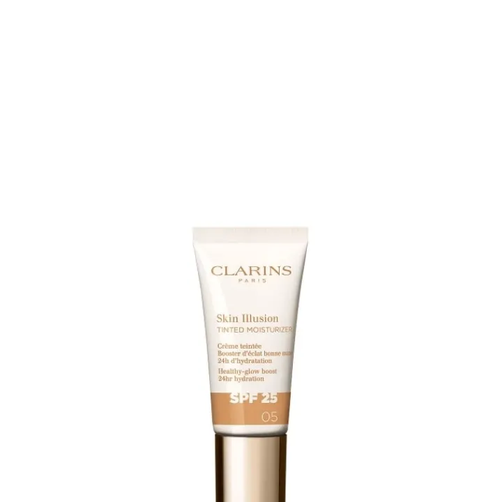 CLARINS Skin Illusion Tinted Moisturizer SPF25 Crème Teintée Booster d'Éclat - Format Voyage