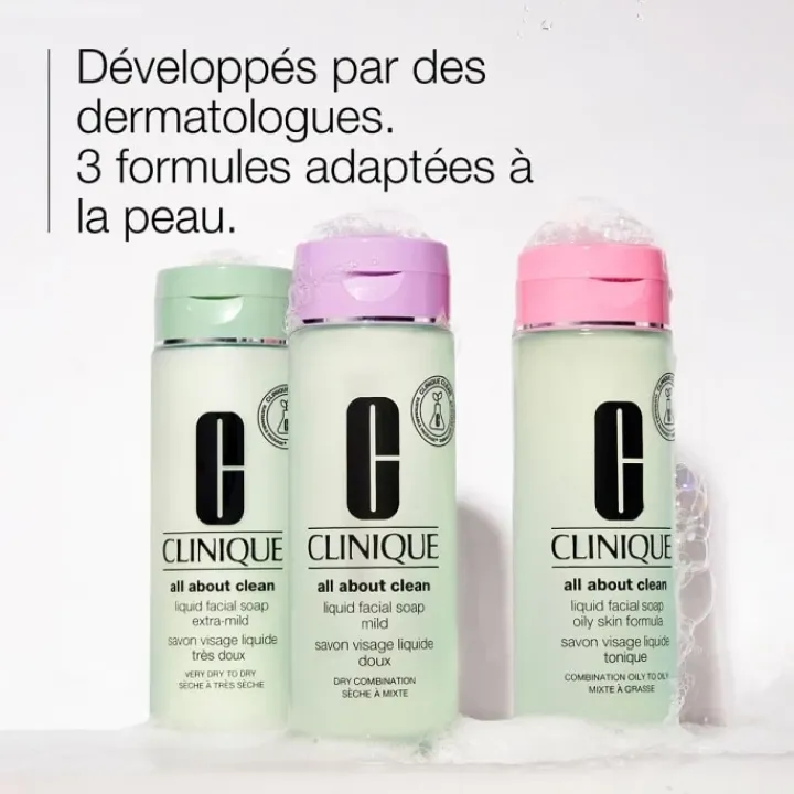 CLINIQUE All About Clean™ Savon Visage Liquide Doux - Peaux sèches à mixtes