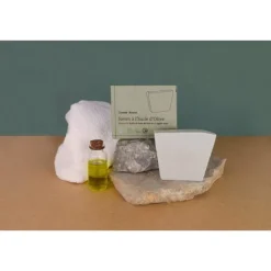 Comme Avant Savon Naturel                A L'Huile d'Olive Enrichi en Huile de Baie de Laurier et Argile Verte