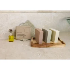 Comme Avant Savon Naturel                A L'Huile d'Olive Enrichi en Huile de Baie de Laurier et Argile Verte