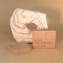 Comme Avant Savon Naturel à L'Huile d'Olive - Enrichi en Huile de Bourrache & Argile Rouge