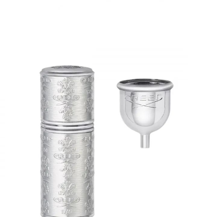 CREED Argent / Argent Vaporisateur de voyage - Gaine Cousue Cuir