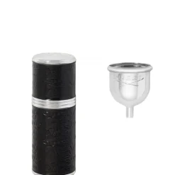 CREED Argent / Noir                Vaporisateur de voyage - Gaine Cousue Cuir