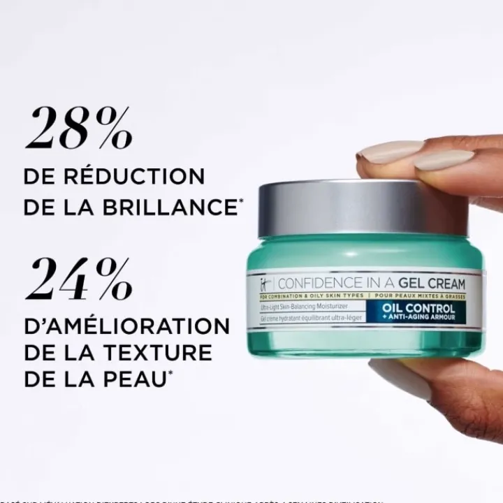 It Cosmetics Confidence in a Gel Cream Gel-Crème Hydratant et Anti-âge pour les Peaux Mixtes à Grasses