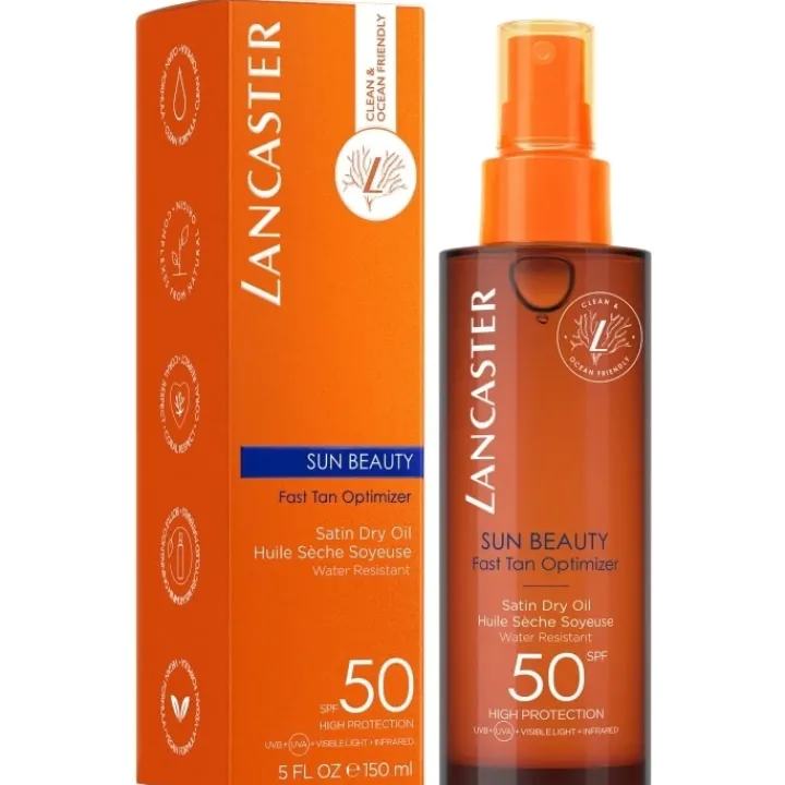 LANCASTER Sun Beauty Huile Sèche Soyeuse Accélératrice de Bronzage SPF50