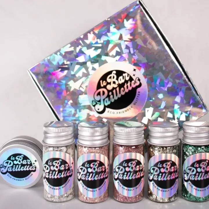 Le Bar à Paillettes Kit 004 Coffret Paillettes Libres Biodégradables - 5 Coupes