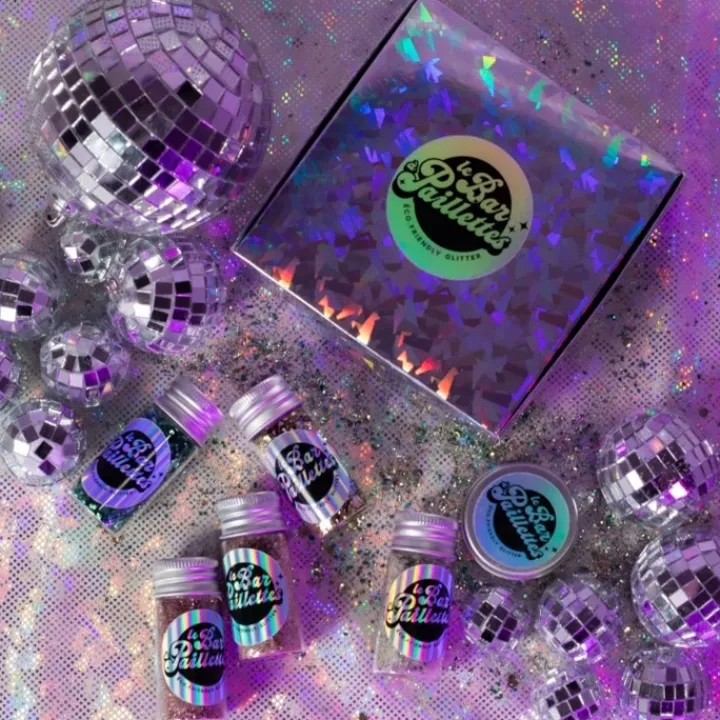 Le Bar à Paillettes Kit 004 Coffret Paillettes Libres Biodégradables - 5 Coupes