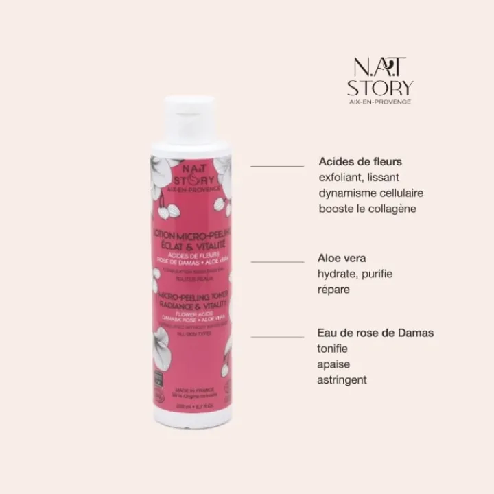 N.A.T Story Lotion Micro-Peeling Éclat & Vitalité