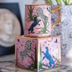 Ortigia Sicilia Jungle Pink                Mug en Céramique