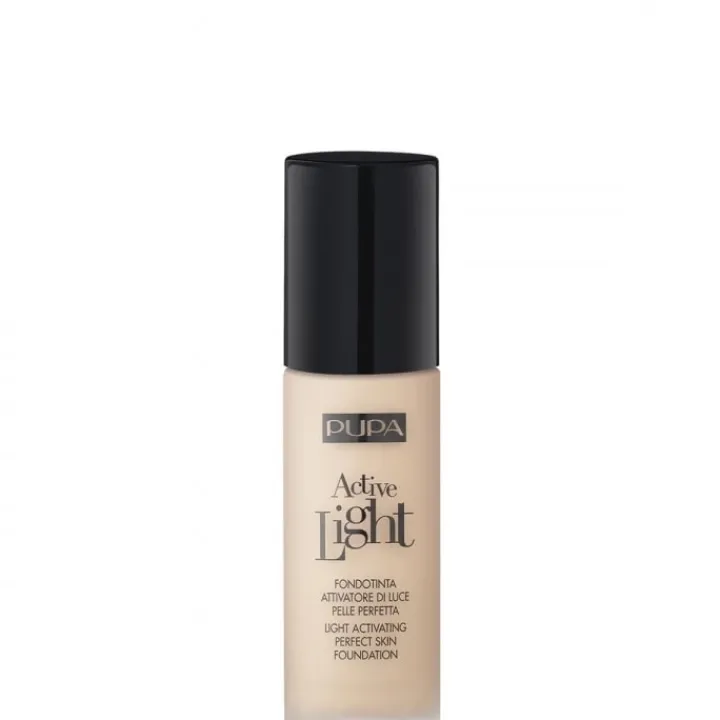Pupa Active Light Fond de Teint Activateur de Lumière Peau Parfaite SPF 10