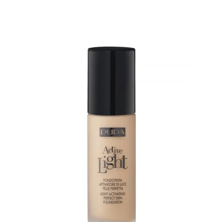 Pupa Active Light Fond de Teint Activateur de Lumière Peau Parfaite SPF 10