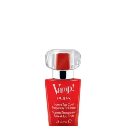 Pupa Vamp! Base et Top Coat Transparent et Parfumé Base et Top Coat transparent et parfumé, fragrance rouge