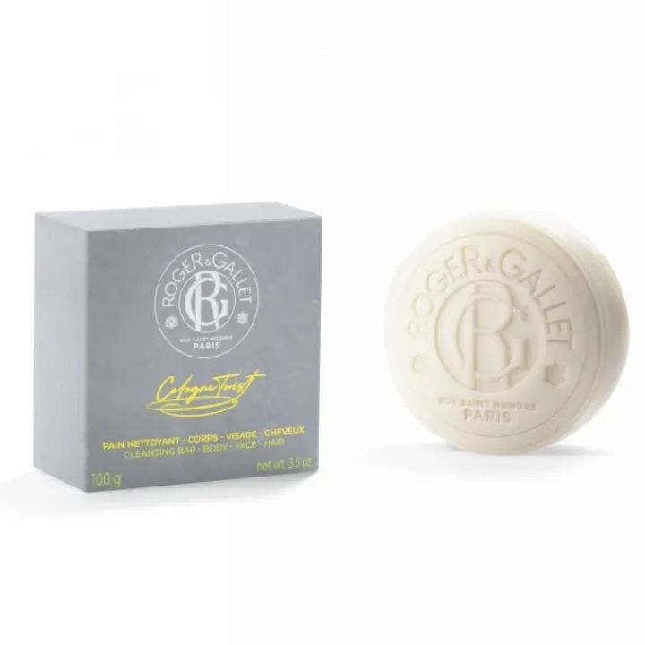 Homme Roger&Gallet Cologne Twist Pain Nettoyant 3 en 1 Corps-Visage-Cheveux