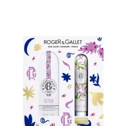Femme Roger&Gallet Feuille de Thé                Coffret Eau Parfumée Bienfaisante - Crème Mains