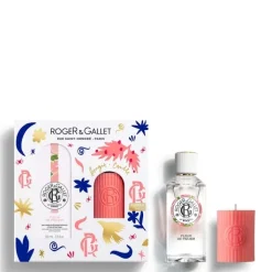 Femme Roger&Gallet Fleur de Figuier                Coffret Eau Parfumée Bienfaisante - Bougie Parfumée