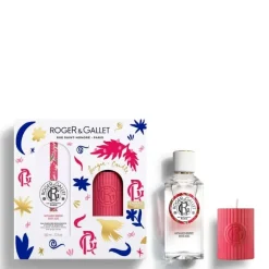 Femme Roger&Gallet Gingembre Rouge                Coffret Eau Parfumée Bienfaisante - Bougie Parfumée