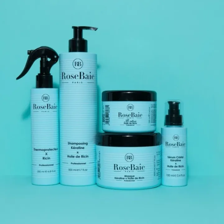 RoseBaie Paris Kératine x Huile de Ricin B.otox Masque