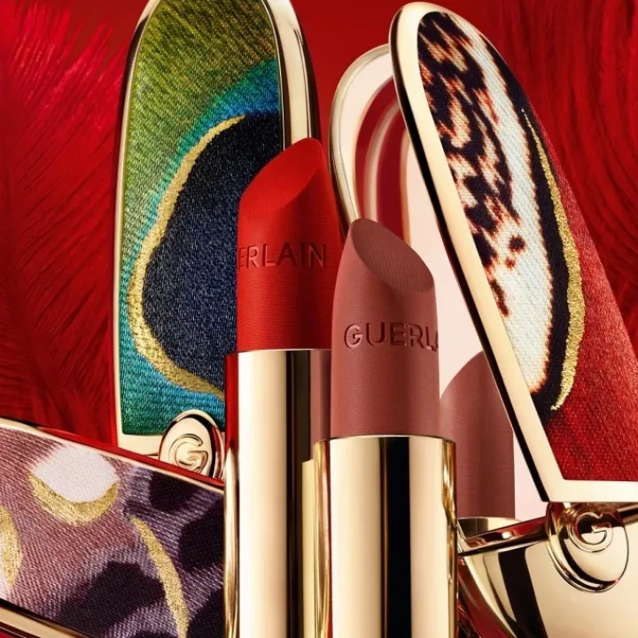 GUERLAIN Rouge G de Majestic Feathers L’Écrin Bijou Double Miroir - Peacock