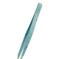 Rubis Pince Classique Action Painting Bleue                Pince à Épiler Professionnelle pour les Sourcils