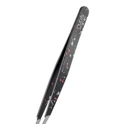 Rubis Pince Classique Action Painting Noire                Pince à Épiler Professionnelle pour les Sourcils