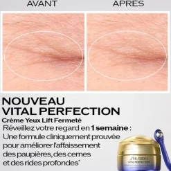 SHISEIDO Vital Perfection                Crème Yeux Lift Fermeté et Outil de Massage